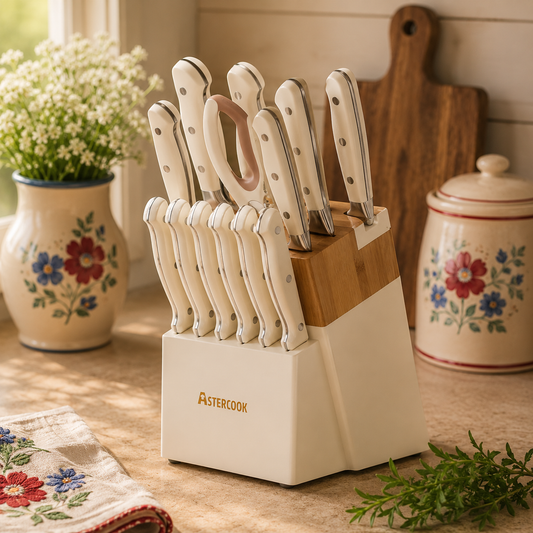 Knife Set With Sharpener