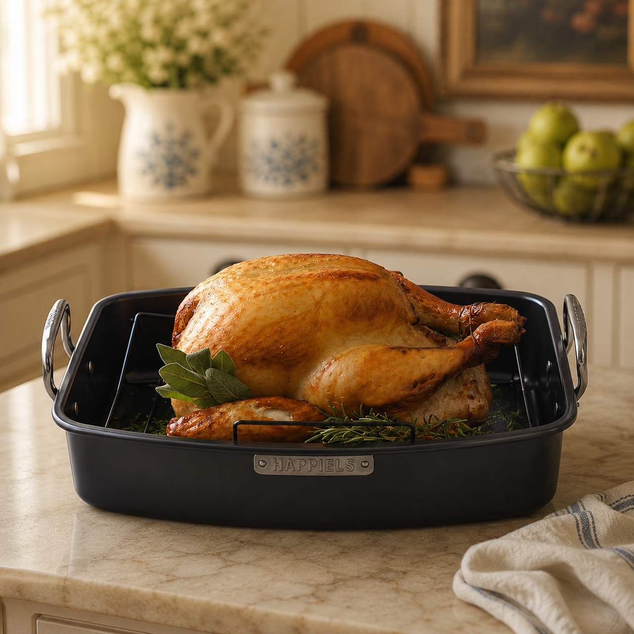Enameled Non-stick Turkey Roaster